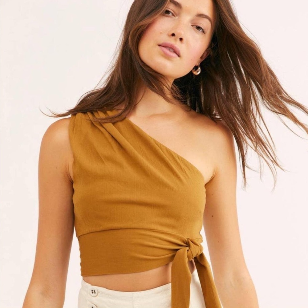 Free People One Shoulder Crop